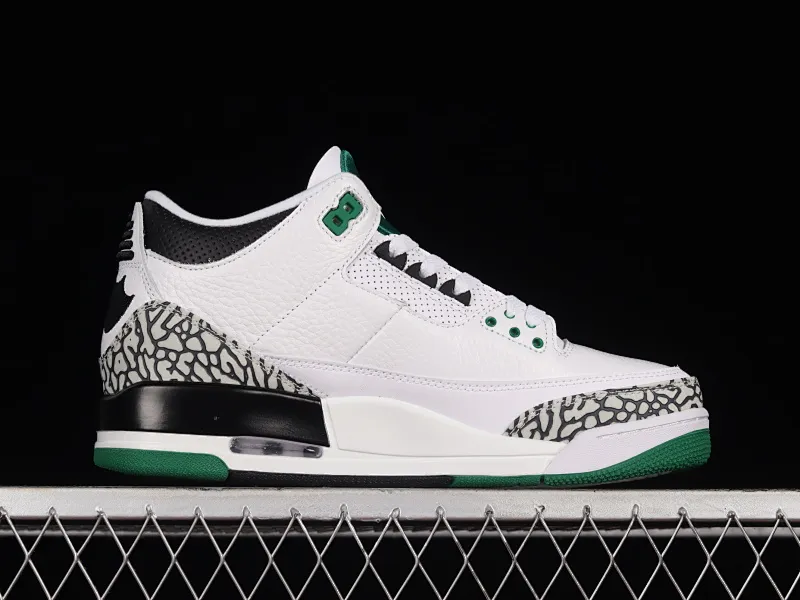 All categories Air Jordan Jordan series basketball shoes Air Jordan 3 Air Jordan 3 Retro AJ3 Joe 3 joint white and green 594282-233